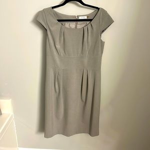 Calvin Klein gray cap sleeve dress